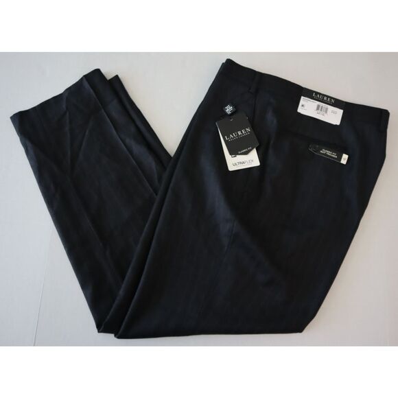 Lauren Ralph Lauren Sz 40x30 Charcoal/Brown Edgewood Classic Fit Suit Pants - Picture 11 of 12